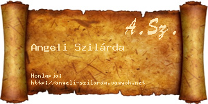 Angeli Szilárda névjegykártya